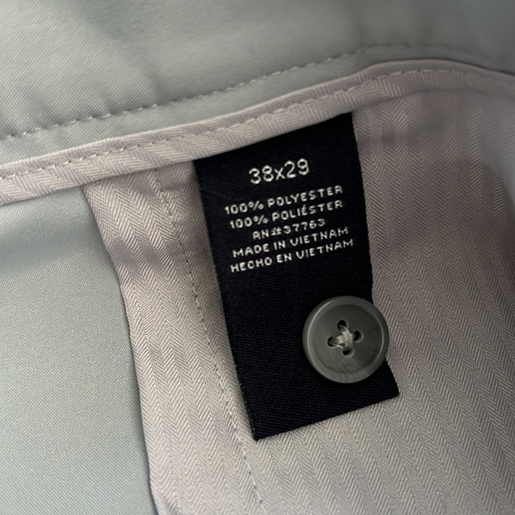 Light Grey PGA Tour Full Length Mens Pant Size 38x29 - Picture 4 of 6